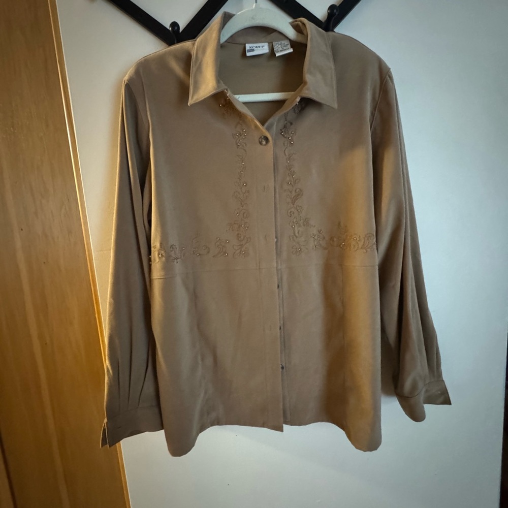 Vintage Koret Tan Button-Up Shirt